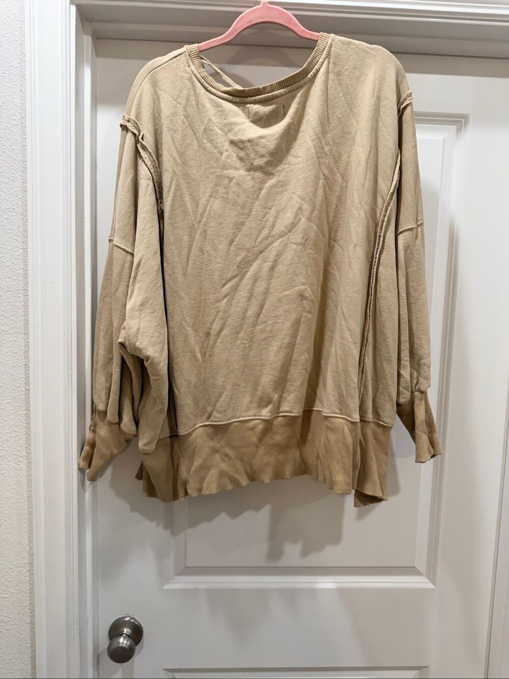 We The Free Free People Yellowstone Bison Graphic Sweatshirt Oversized Size M - Picture 3 of 5